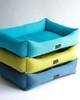 Лежак для собак и котов Happy Peppy Sofa Рогожка 70х50 см Голубой - изображение 3