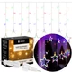 Гирлянда бахрома уличная (наружная) Springos 2 м 138 LED CL4017 Mix - изображение 2