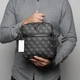 Мужская сумка-мессенджер через плечо Guess Smart Mini в чёрном цвете. - изображение 6