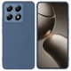 Чехол Fiji Full Soft Premium для Xiaomi 14T противоударный бампер с микрофиброй Dark Blue - изображение 1