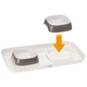 Миски для собак и кошек Ferplast Glam Tray 40х23х5.5 см 0.8 л Коричневые 2 шт. на подносе (71908521) - изображение 3