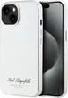 Etui plecki Karl Lagerfeld Grained PU Hotel RSG do Apple iPhone 15 Grey (57983120336) - obraz 1