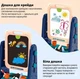 Детский двухсторонний мольберт для рисования 4 в 1 с магнитной доской и кольцом для баскетбола - изображение 8