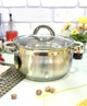 Каструля з кришкою Edenberg EB-3724 2.9 л діаметр 18 см з нержавіючої сталі з багатошаровим дном та скляною кришкою – універсальна каструля для щоденного використання - изображение 5