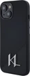 Etui plecki Karl Lagerfeld Silicone Shadow Metal Initial MagSafe do Apple iPhone 15 Black (3666339252922) - obraz 2