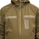 Куртка Windproof Softshell ветрозащитная (койот), водостойкая, флис, Размер 46 - изображение 4