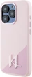 Etui plecki Karl Lagerfeld Silicone Shadow Metal Initial MagSafe do Apple iPhone 15 Pro Pink (3666339253080) - obraz 2