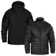 Комплект 2в1 Куртка SoftShell з підстібкою (9488+9489) Чорна (9490), S - изображение 1