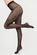 Женские колготки в сетку с принтом Giulia INFLUENCE 40 (2) 4 Black-nero, капроновые с рисунком Джулия - изображение 2