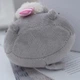 Плюшевый Брелок мягкая игрушка кот Пушин с попкорном в лапках 10 см на школьный портфель рюкзак Серый - изображение 5