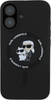 Панель Karl Lagerfeld Silicone Karl&Choupette Ring MagSafe для Apple iPhone 16 Plus Black (KLHMP16MSCMKCRHK) - зображення 2