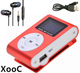 Мини MP3 плеер алюминиевый клипса + вакуумные наушники + USB переходник. Мп3 плеер для спорта, бега WFF4R - изображение 1