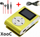 Мини MP3 плеер алюминиевый клипса + вакуумные наушники + USB переходник. Мп3 плеер для спорта, бега WR1G - изображение 1