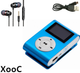 Мини MP3 плеер алюминиевый клипса + вакуумные наушники + USB переходник. Мп3 плеер для спорта, бега WFF4Z - изображение 1