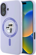 Etui Karl Lagerfeld Silicone Karl&Choupette Ring MagSafe do Apple iPhone 16 Purple (KLHMP16SSCMKCRHU) - obraz 1