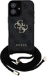 Панель Guess 4G Big Logo Cord Stap Crossbody для Apple iPhone 16 Plus Black (3666339434274) - зображення 2