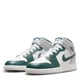 Кроссовки детские Jordan 1 Mid Se White/Grey 38.5 Сірий, Білий FQ8088-103 - изображение 3