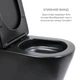 Комплект 2 в 1: унитаз напольный Qtap Scorpio Matt Black QT14226088AMB + набор гигиенического душа Lidz Aria Black - изображение 4