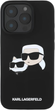 Etui Karl Lagerfeld Silicone Double Heads Print MagSafe do Apple iPhone 16 Pro Max Black (KLHMP16XSKCHPPLK) - obraz 2