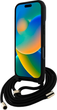 Панель Guess 4G Big Logo Cord Stap Crossbody для Apple iPhone 16 Pro Max Black (3666339434298) - зображення 4