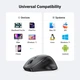 Бездротова USB-миша UGREEN Wireless Mouse Ergonomic Bluetooth 5.0 Black (MU101) - зображення 7