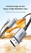 Кабель видео Ugreen Displayport to HDMI 4K 60Hz / 1080P 240Hz однонаправленный 1.5 м Grey (HD169) - изображение 2
