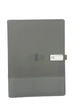 Блокнот с беспроводной зарядкой Powerbank 8000 мАч и флешкой 16 Гб с ручкой Светло-серый - изображение 6