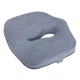 Подушка ортопедична для сидіння Correct Shape Max Comfort 50х50см від геморою, простати, подагри, сіра (73374) - зображення 4