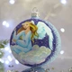 Новогодний шар на елку Santa Shop Ангел на облаке Голубой 10 см (4820001106749) - изображение 3