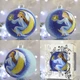 Ялинкова іграшка новорічна куля Santa Shop Янгол на місяці Блакитний 10 см (4820001106756) - зображення 5