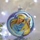 Новогодний шар на елку Santa Shop Ангел с бандурой Голубой 10 см (4820001106732) - изображение 1