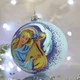 Новогодний шар на елку Santa Shop Ангел с бандурой Голубой 10 см (4820001106732) - изображение 3