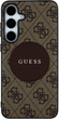 Etui Guess 4G Round Patch Classic Logo MagSafe do Samsung Galaxy S25 Plus Brown (3666339448967) - obraz 3