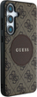 Etui Guess 4G Round Patch Classic Logo MagSafe do Samsung Galaxy S25 Plus Brown (3666339448967) - obraz 4