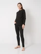 Піжама, домашній костюм для вагітних і годуючих мам Koko boutique Black HOME S / M чорний - зображення 3