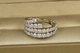 Кольцо Xuping Jewelry Ариэль с крупными камешками р 18 серебристое - изображение 2