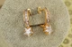 Серьги Xuping Jewelry пылающая звезда 2 см золотистые - изображение 2