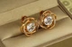 Серьги Xuping Jewelry Буря 1,7 см золотистые - изображение 2