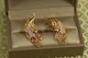 Серьги Xuping Jewelry Пава 3,6 см золотистые - изображение 4