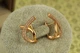 Серьги Xuping Jewelry Символ 1,8 см золотистые - изображение 2