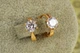 Серьги детские Xuping Jewelry глобус с белым 1,3 см золотистые - изображение 1