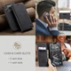 Чехол книжка Caseme с магнитом для iPhone 17 Pro Max черный бумажник - изображение 4