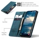 Чехол книжка Caseme с магнитом для Samsung Galaxy A16 зеленый - изображение 4
