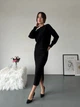 Жіночий костюм (кофта+спідниця міді) Uaclothes 50-52 Чорний (like36163-165861358) - зображення 1