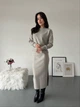 Жіночий костюм (кофта+спідниця міді) Uaclothes 50-52 Бежевий (like36161-165841358) - изображение 1