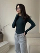 Жіночий утеплений лонгслів Uaclothes 42-44 Зелений (like36159-165821349) - изображение 2