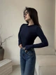 Жіночий утеплений лонгслів Uaclothes 46-48 Синій (like36158-165811350) - изображение 3