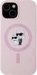 Etui plecki Karl Lagerfeld Silicone Karl&Choupette MagSafe do Apple iPhone 15 Pink (3666339254469) - obraz 3