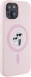 Etui plecki Karl Lagerfeld Silicone Karl&Choupette MagSafe do Apple iPhone 15 Pink (3666339254469) - obraz 4