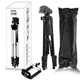 Штатив для телефона и фотоаппарата 0,35-1.02м Tripod 3120 нагрузкой до 2.5 кг, 3 секции с поворот головки на 360°, алюминий - изображение 2